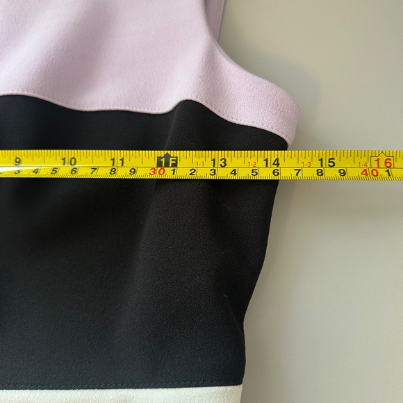 Tommy Hilfiger Purple and Black Wide Stripe Shift Dress | Size 2 - Picture 9 of 11